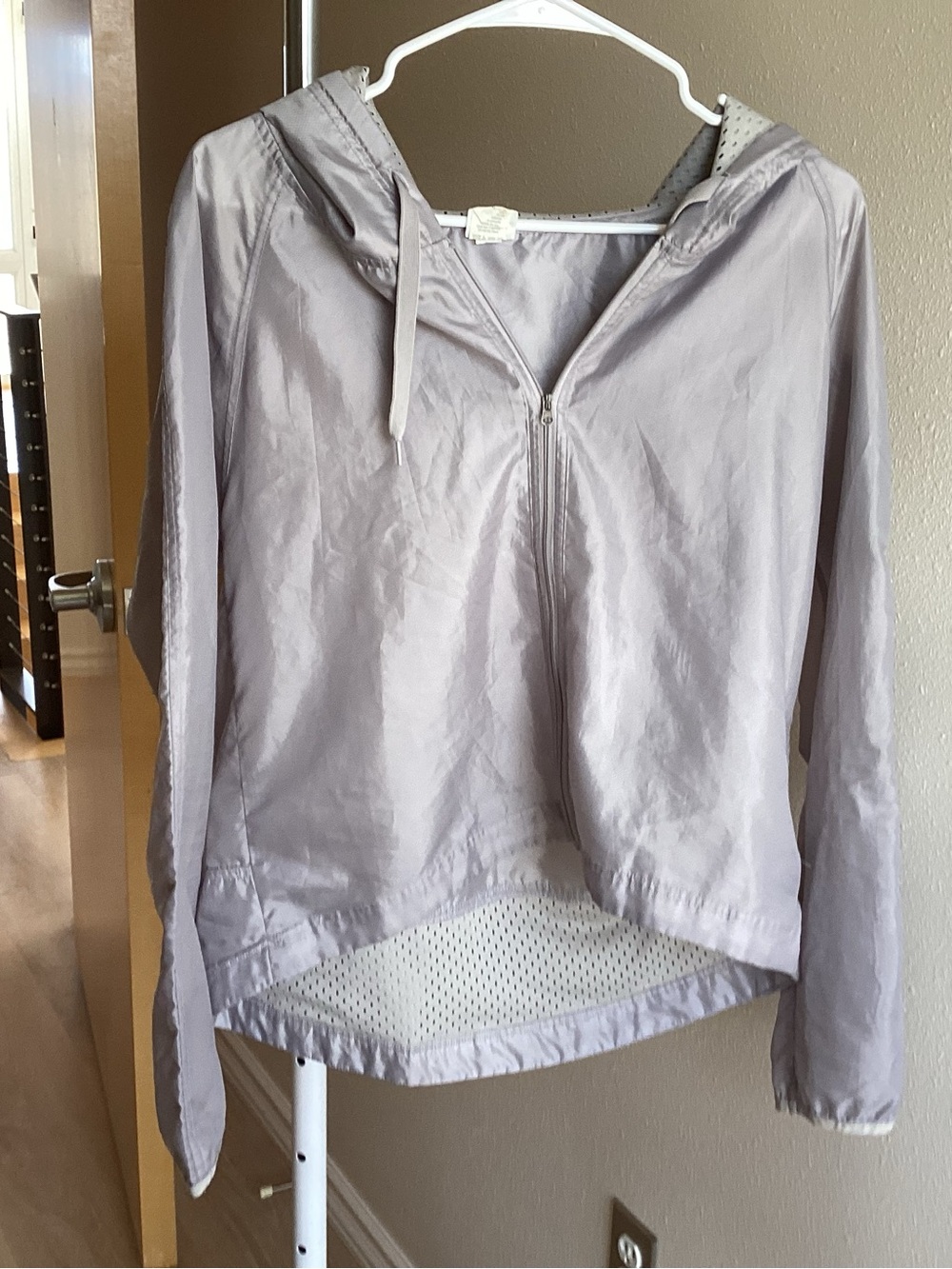 Champion Light Gray Hooded Zip-Front Pullover